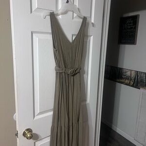 Nine West Khaki Maxi Dress